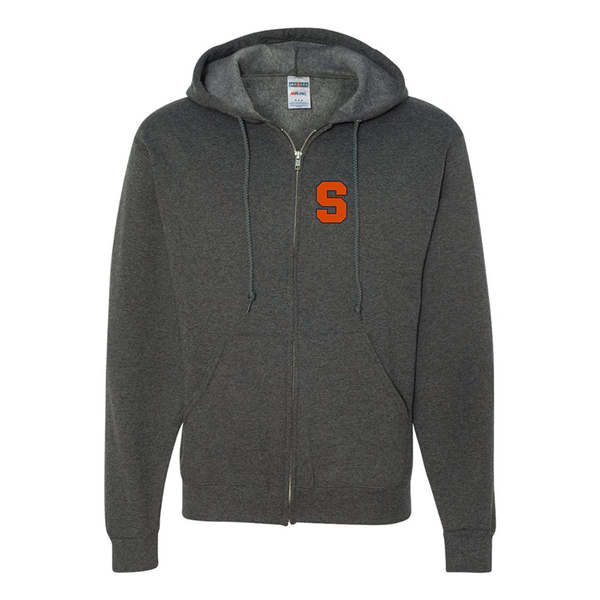Men's Syracuse Orange JERZEES NuBlend Full-Zip Hooded Sweatshirt