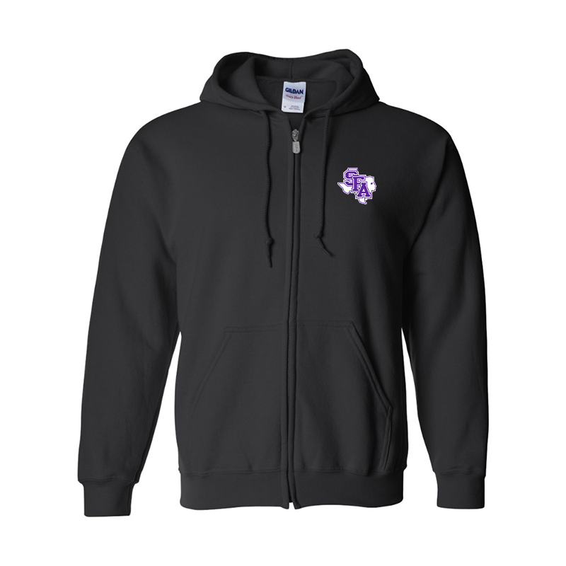 Men's Stephen F. Austin Lumberjacks  Gildan  Heavy Blend Full Zip Hooded Sweatshirt
