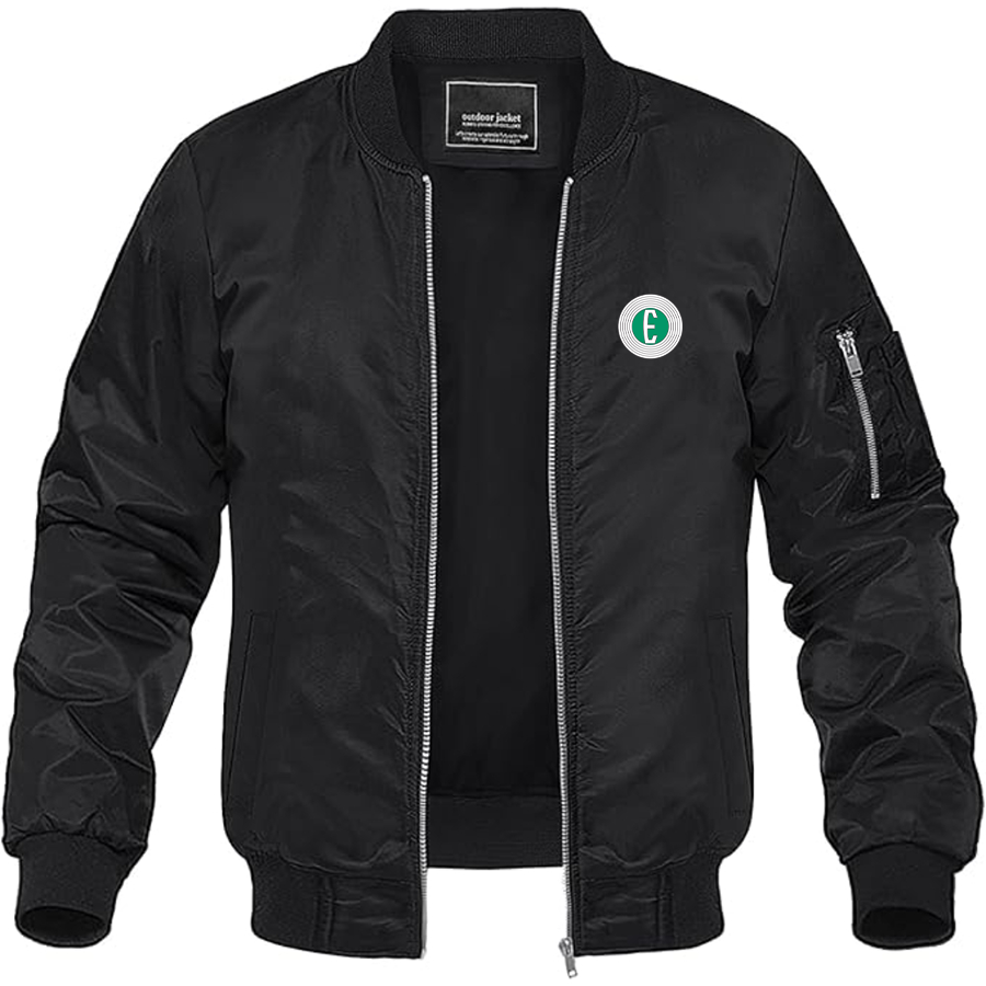 Men's Edsel Logo Lightweight Bomber Jacket Windbreaker Softshell Varsity Jacket Coat