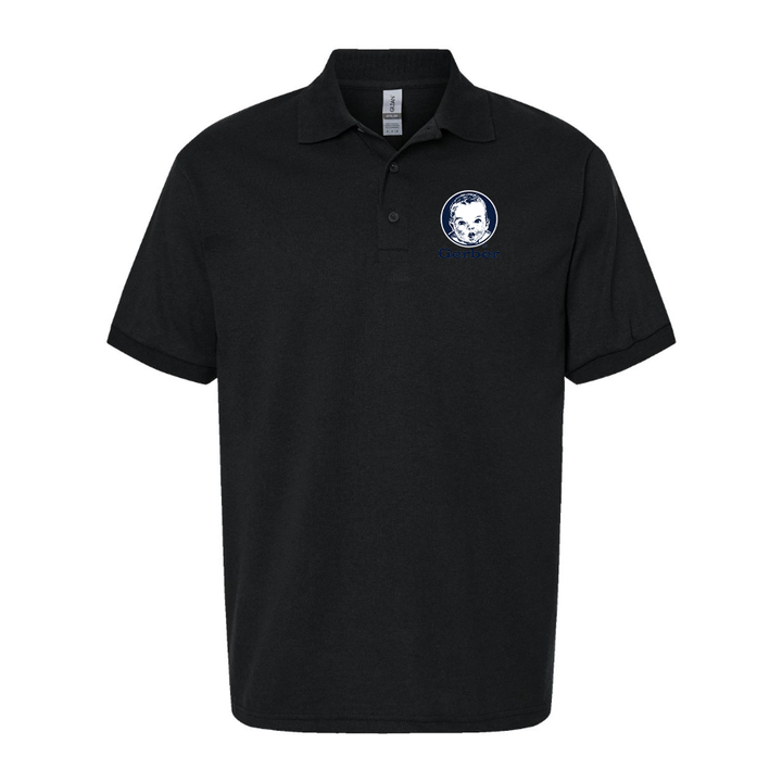 Men's Gerber Logo Dry Blend Polo - Black