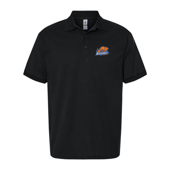 Men's Bucknell Bison Dry Blend Jersey Polo - Black