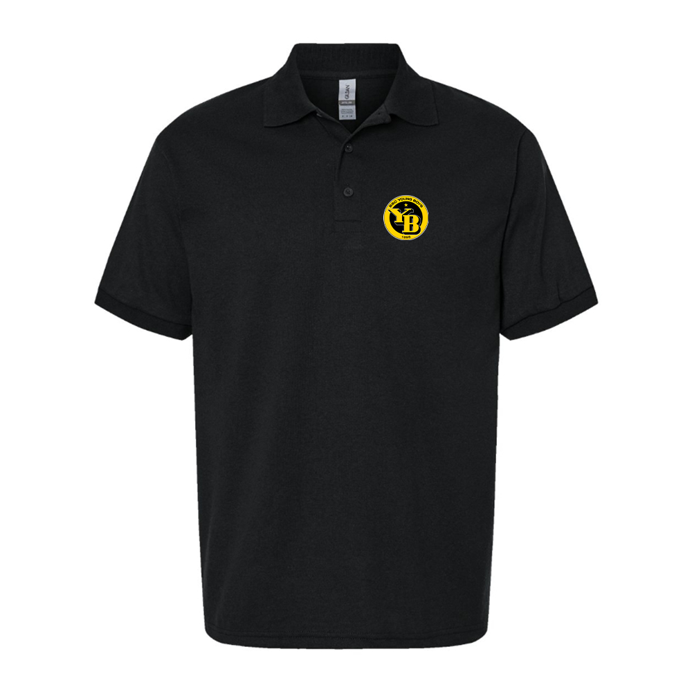 Men's Young Boys Soccer Dry Blend Polo - Black