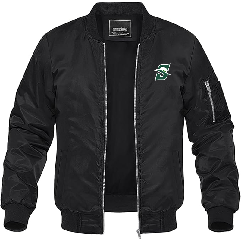 Men's Stetson Hatters Lightweight Bomber Jacket Windbreaker Softshell Varsity Jacket Coat