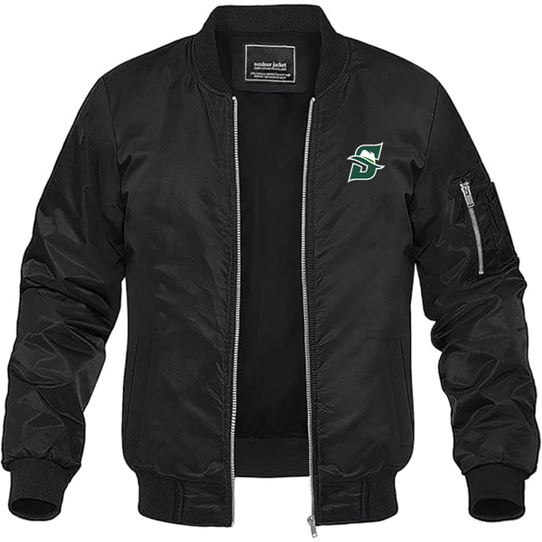 Men's Stetson Hatters Lightweight Bomber Jacket Windbreaker Softshell Varsity Jacket Coat