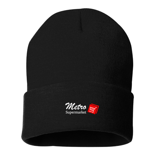 Metro Supermarket Logo  Beanie Hat