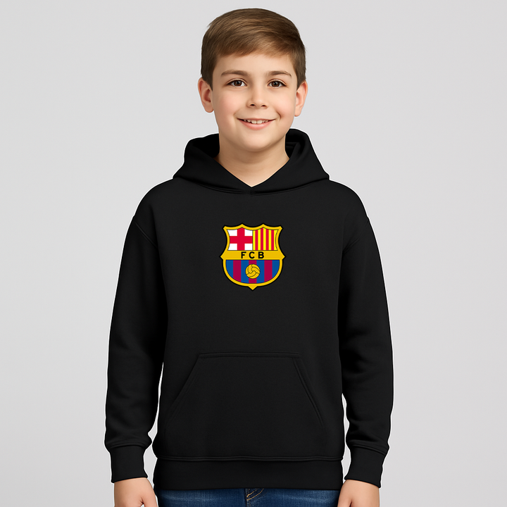Youth Kids F.C. Barcelona Soccer Pullover Hoodie