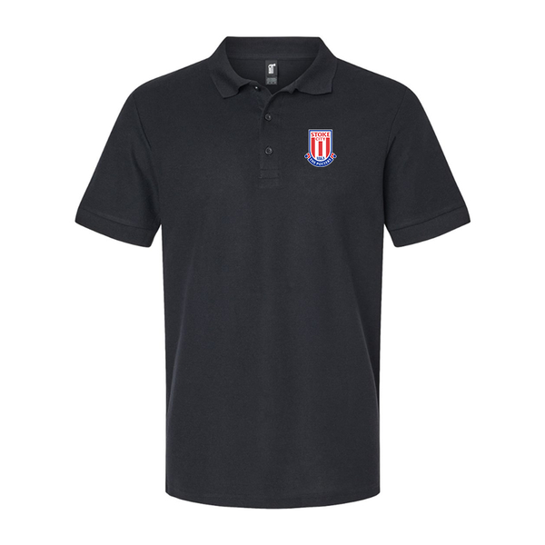 Men's Stoke City Soccer  Gildan Hammer Pique Polo
