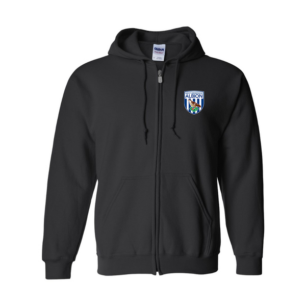 Men's West Bromwich Albion SoccerJERZEES NuBlend Full-Zip Hooded Sweatshirt
