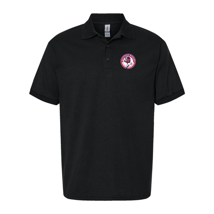 Men's Buffalo Bisons Logo Dry Blend Polo - Black