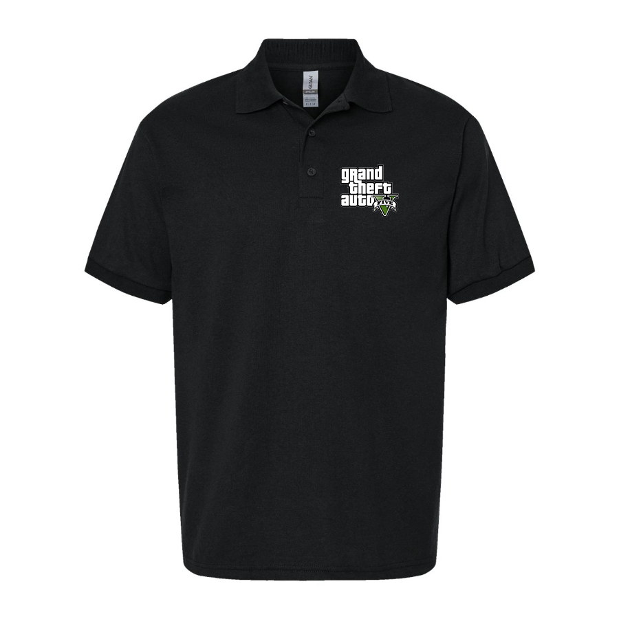 Men's GTA 5 Grand Theft Auto V Dry Blend Polo Game