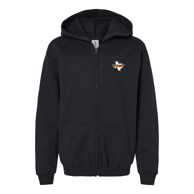 Gildan Heavy Blend Youth UTRGV Vaqueros Full Zip Hooded Sweatshirt