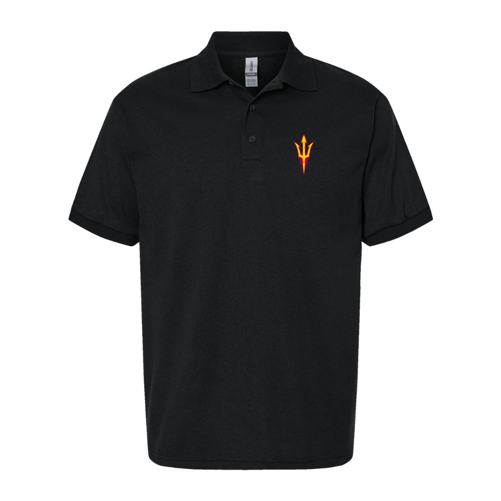 Men's Arizona State Sun Devils Dry Blend Jersey Polo - Black
