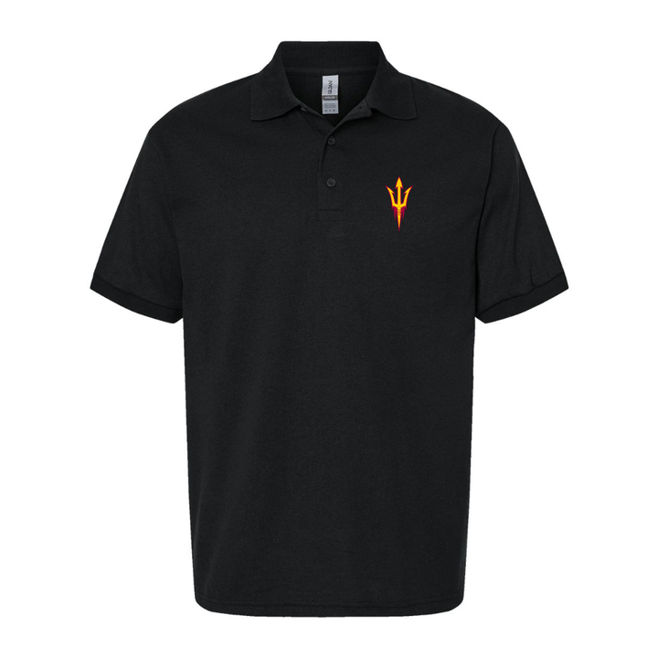 Men's Arizona State Sun Devils Dry Blend Jersey Polo - Black