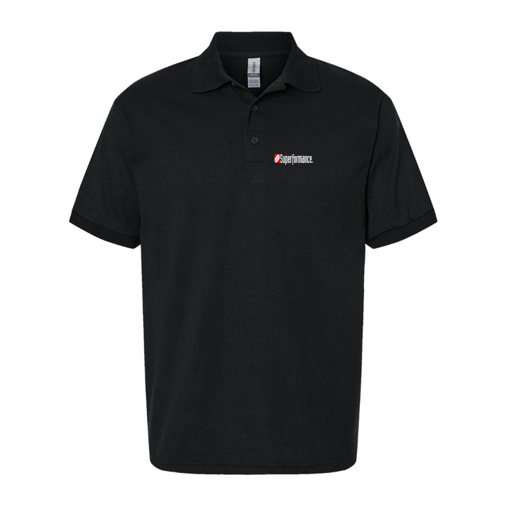 Men's Superformance Logo Dry Blend Polo - Black