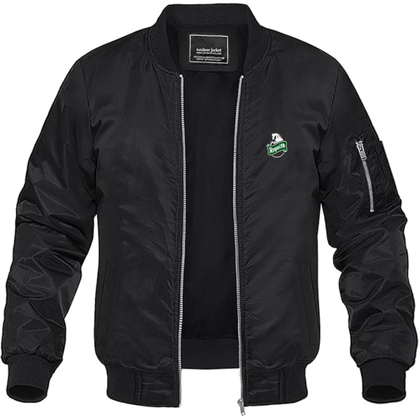 Men's Asquith Logo Lightweight Bomber Jacket Windbreaker Softshell Varsity Jacket Coat