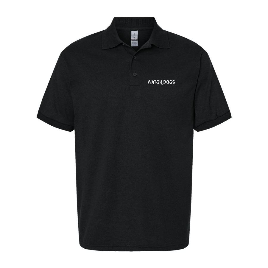 Men's Watch Dogs Video Game Dry Blend Polo