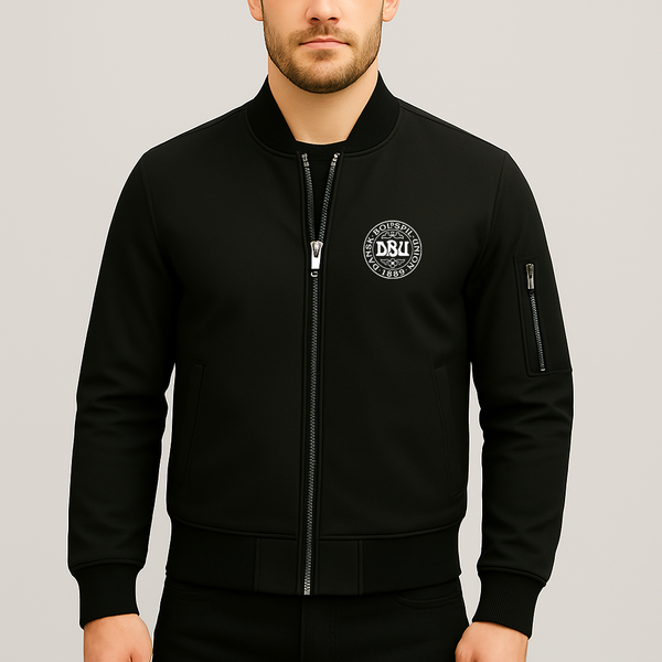 Men's Denmark Soccer Lightweight Bomber Jacket Windbreaker Softshell Varsity Jacket Coat