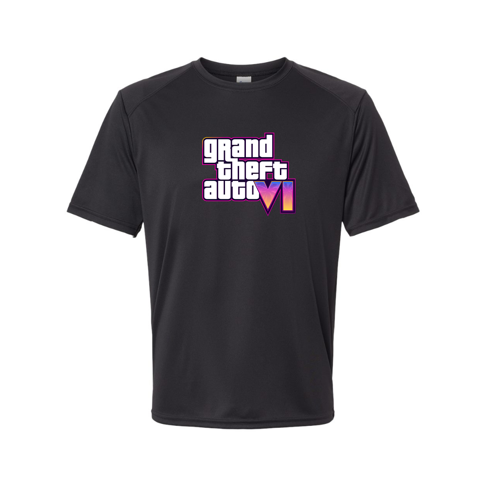 Youth Kids GTA 6 Grand Theft Auto VI Performance T-Shirt Game