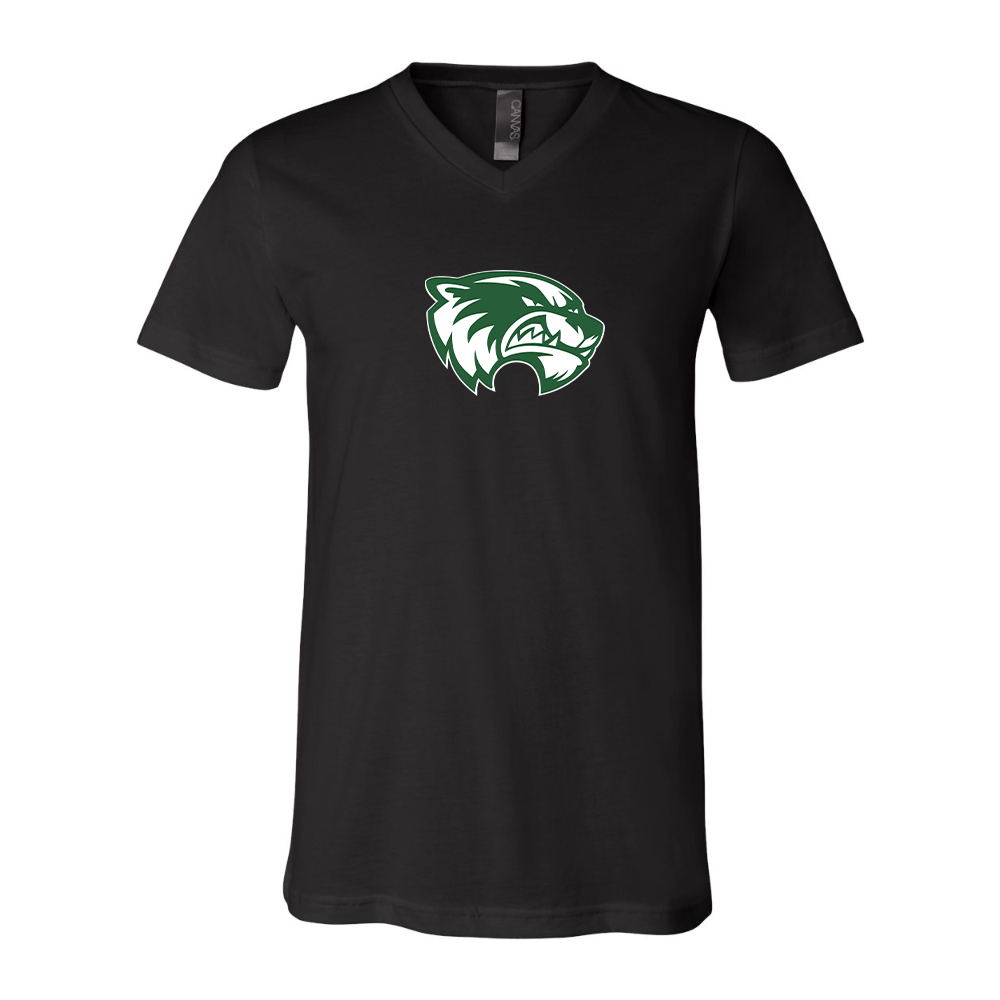 Utah Valley Wolverines BELLA  CANVAS - Jersey V-Neck T-Shirt