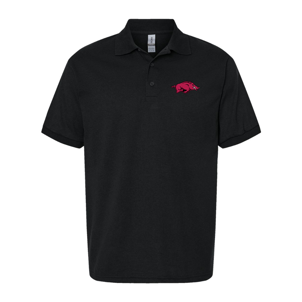 Men's Arkansas Razorbacks Dry Blend Jersey Polo - Black