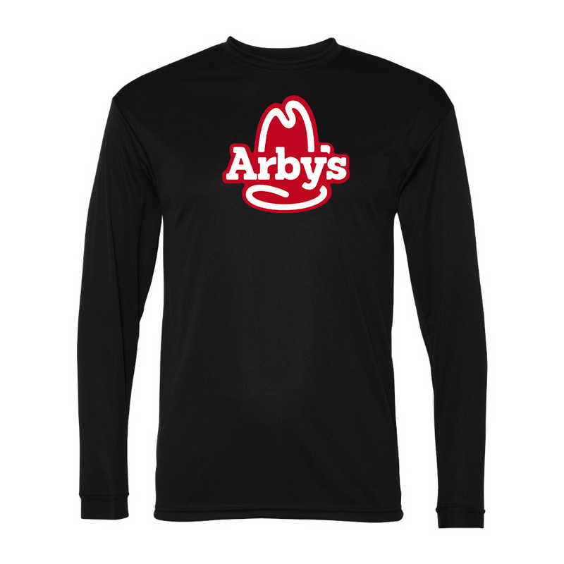 Men's Arbys Polyester Long Sleeve T-Shirt