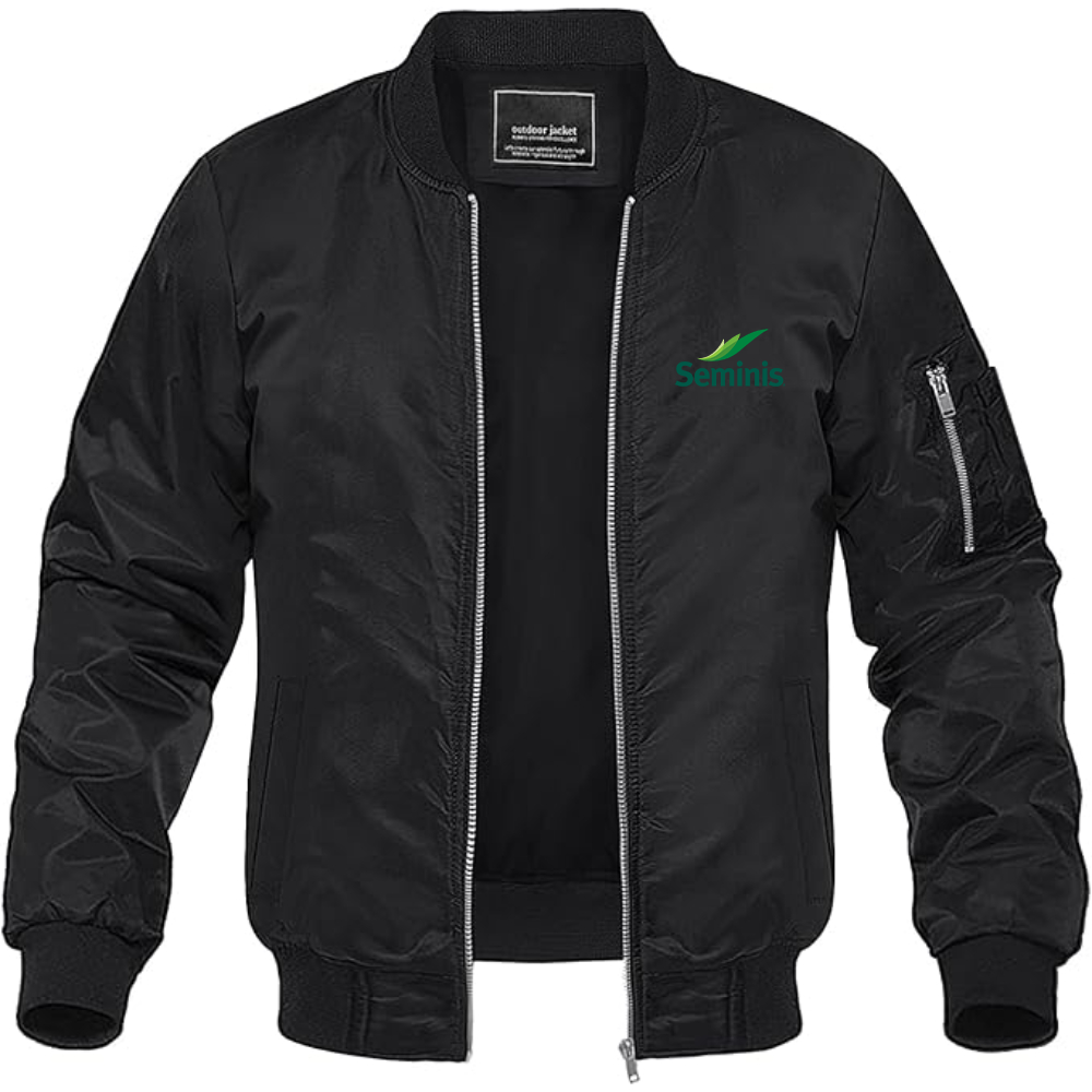 Men's Seminis Logo Lightweight Bomber Jacket
