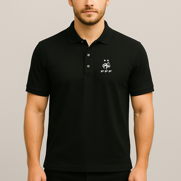 Men's France Soccer Dry Blend Polo