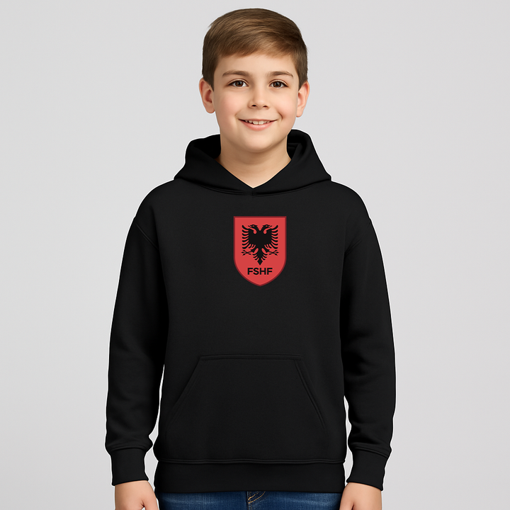 Youth Kids Albania National Soccer Team Pullover Hoodie