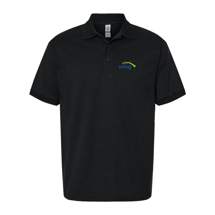 Men's Song Logo Dry Blend Polo - Black
