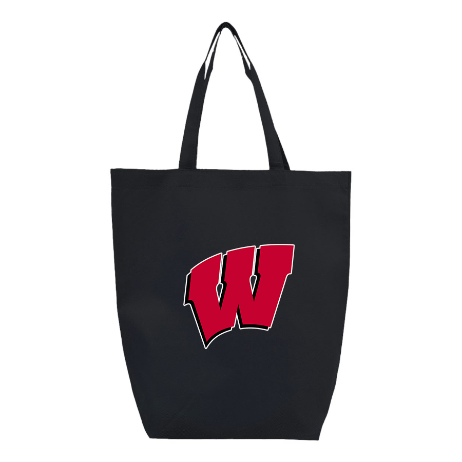 Wisconsin Badgers Q-Tees Non-Woven Gusset Bottom Tote