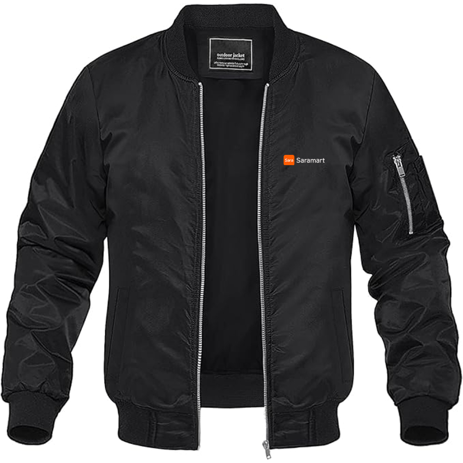 Men's Saramart Logo Lightweight Bomber Jacket