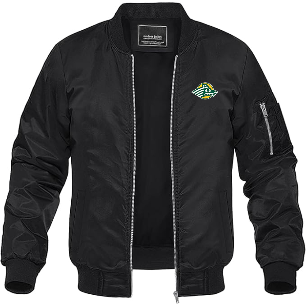 Men's Alaska Anchorage Seawolves  Lightweight Bomber Jacket Windbreaker Softshell Varsity Jacket Coat