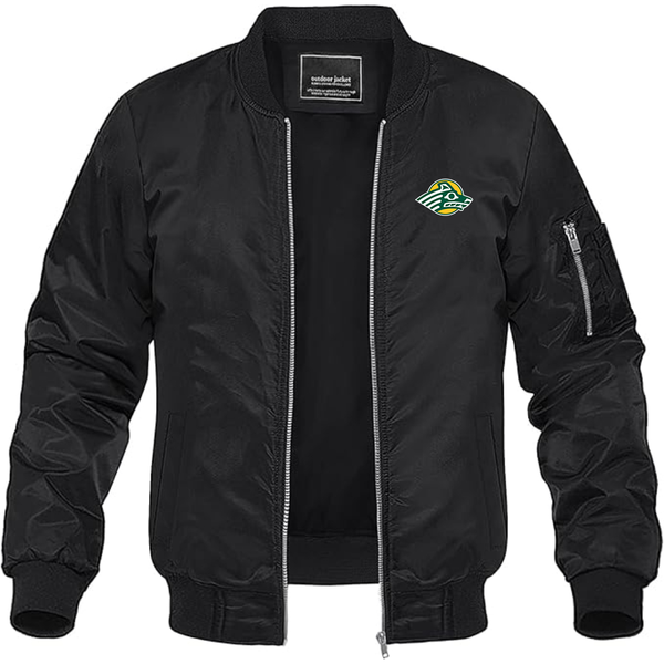 Men's Alaska Anchorage Seawolves  Lightweight Bomber Jacket Windbreaker Softshell Varsity Jacket Coat