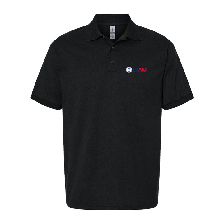 Men's USAid Dry Blend Polo - Black