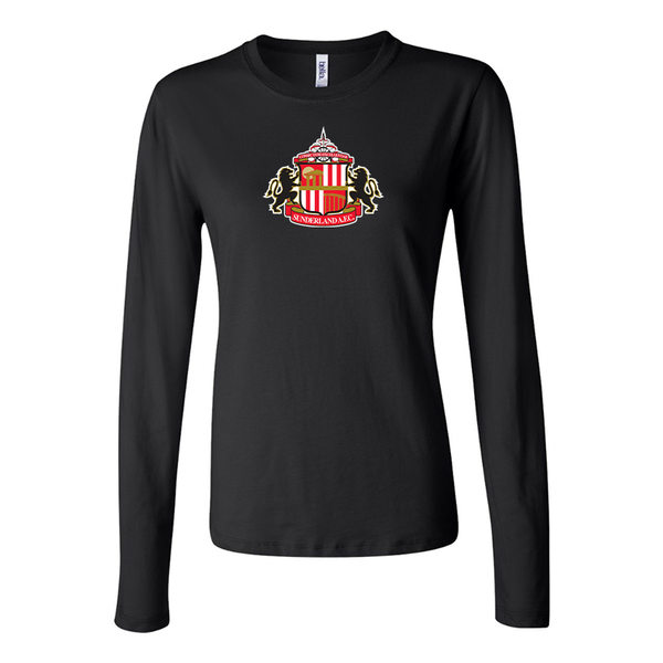 BELLA CANVAS Women’s Sunderland AFC Soccer  Jersey Long Sleeve Tee