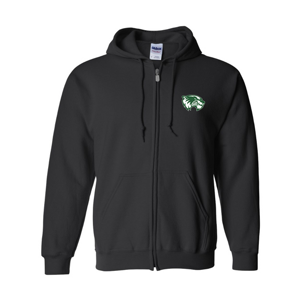 Men's Utah Valley Wolverines JERZEES NuBlend Full-Zip Hooded Sweatshirt