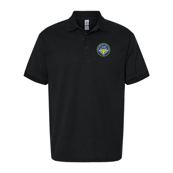 Men's Columbia Fireflies Logo Dry Blend Polo - Black