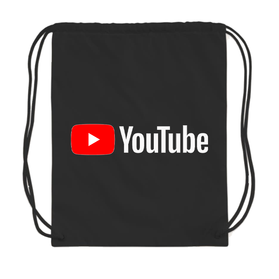 YouTube Social Video Steaming Drawstring Bag