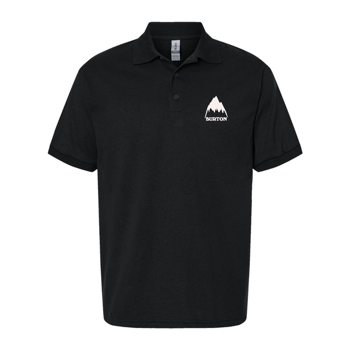 Men's Burton Mountain Dry Blend Jersey Polo - Black