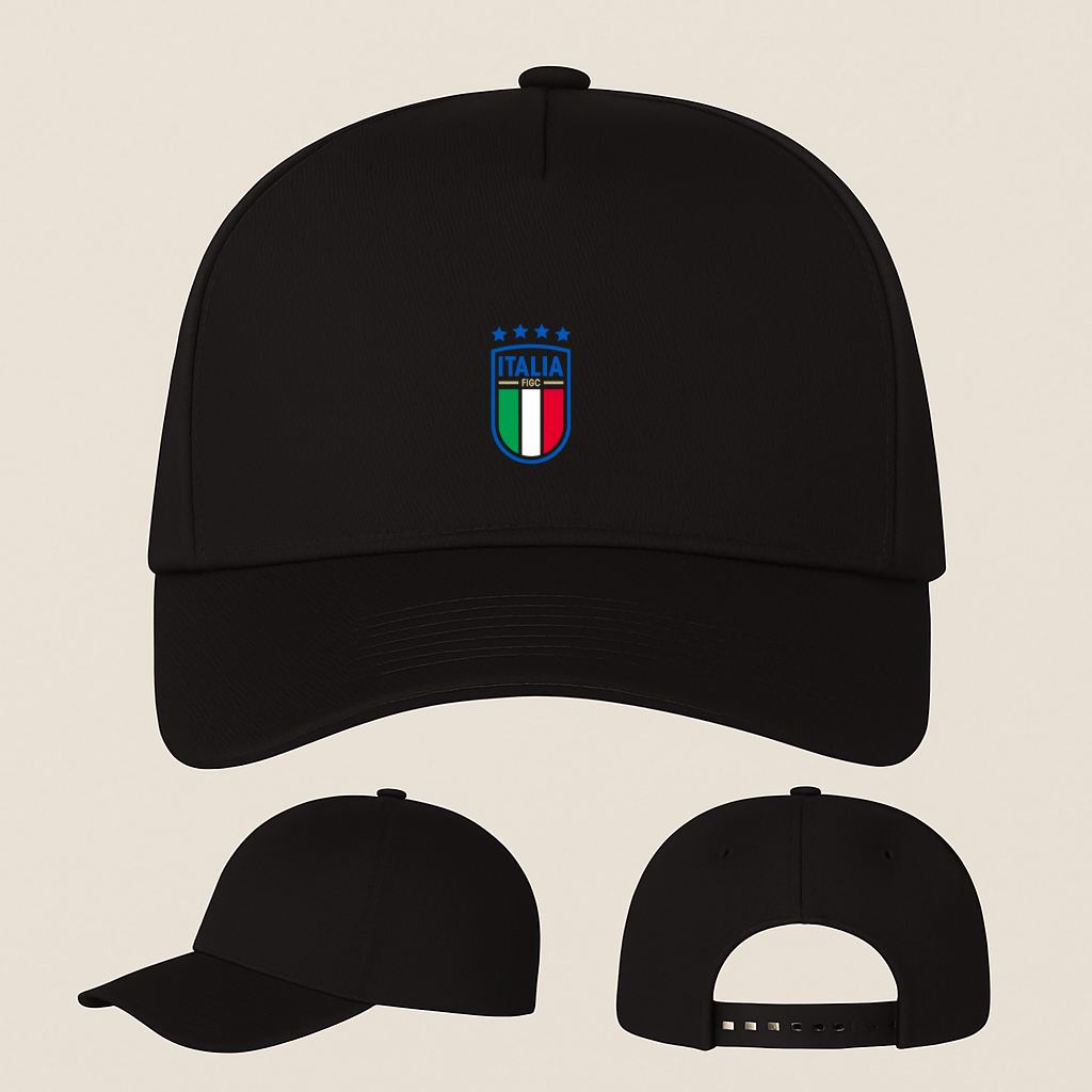 Italy National Soccer Team Five Panel Twill Snapback Cap