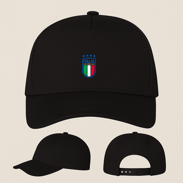 Italy National Soccer Team Five Panel Twill Snapback Cap