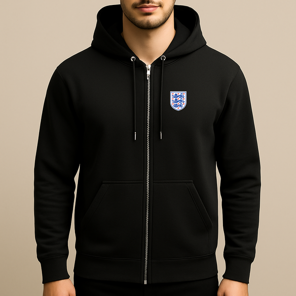 Men's England National Football Team Zipper Hoodie