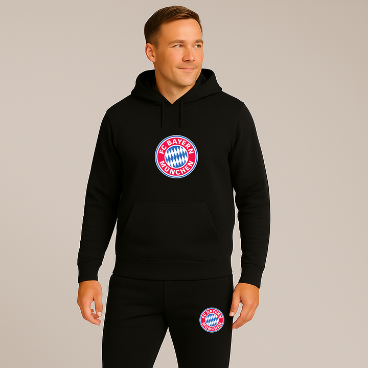 Men's F.C. Bayern Munchen Soccer Logo Hoodie Joggers Set