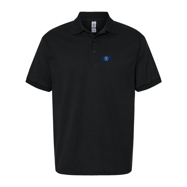 Men's Simply Southern Logo Dry Blend Polo - Black