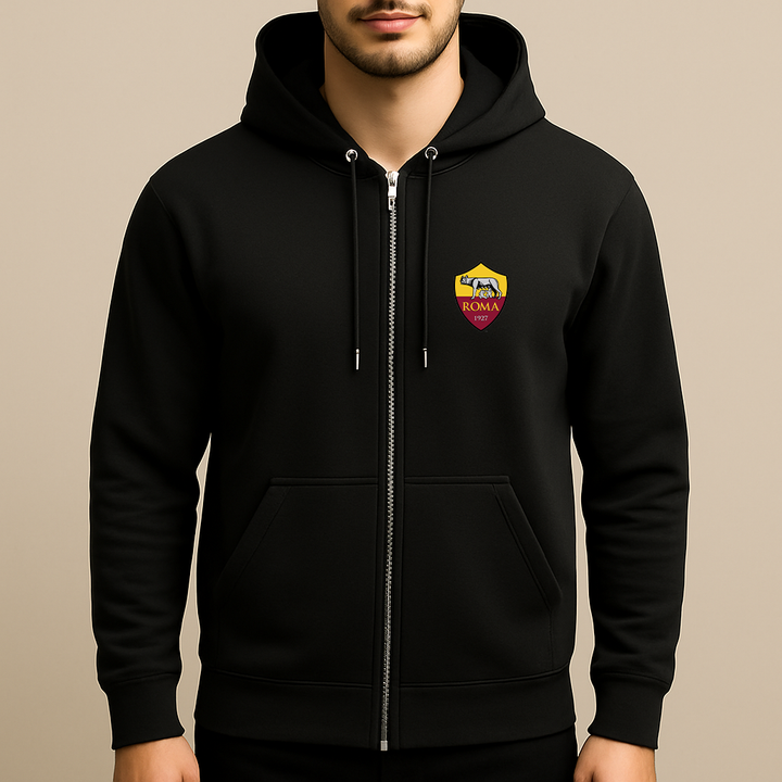 Men's AS Roma FC Zipper Hoodie