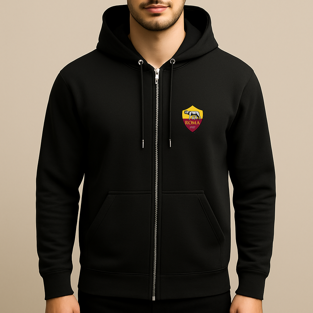 Men's AS Roma FC Zipper Hoodie