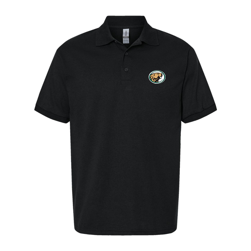 Men's Bemidji State Beavers Dry Blend Jersey Polo - Black