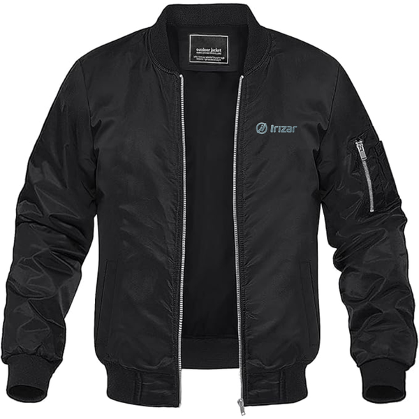 Men's Irizar Logo Lightweight Bomber Jacket Windbreaker Softshell Varsity Jacket Coat