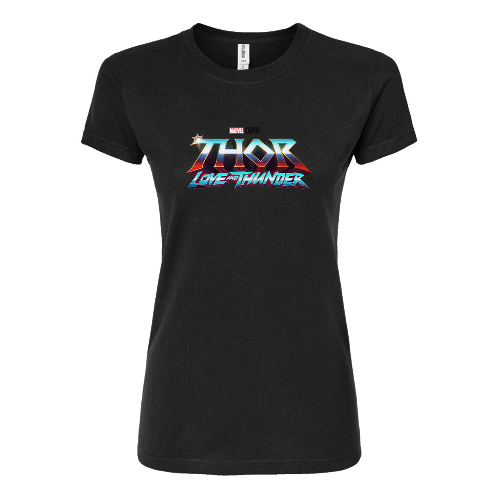 Women's Thor Love & Thunder Superhero  Round Neck T-Shirt