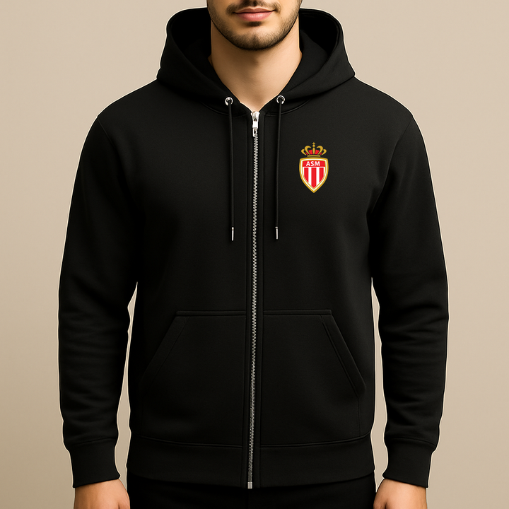 Men's AS Monaco FC Zipper Hoodie